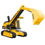 Cat Construction Toys, Steel Excavator 20" - Real Steel Body, Working Metal Bucket & Treads, Ergonomic Handles, Heavy-Duty Construction Vehicle for Indoor/Outdoor Play, Kids Ages 3 +