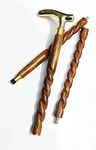 NORVILLE® Vintage Walking Cane Stick Wooden Stick with Royal Victorian Brass Handle Walking Stick for Men Women Old People Seniors Gift