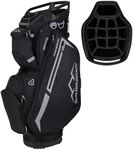 Sun Mountain 2025 Maverick 14 Way Divider Golf Bag with 9 Spacious Pockets - Lightweight Golf Bag for Men and Women with Ergonomic Shoulder Straps Ideal for Both Carts and Walking - Black