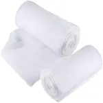 PREXTEX 2 Pack Snow Blanket Rolls - Artificial Fake Snow for Christmas Decorations - White Backdrop for Holiday Displays - Ideal for Village Displays and Under The Christmas Tree - 94.5 x 31.5 Inches