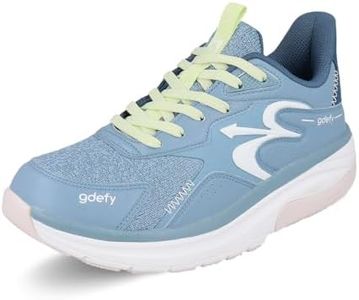 Gravity Defyer g-defy Energiya Cross Training Shoes for Women | Comfortable Orthopedic Shoes for Standing All Day | Patented VersoShock Technology | Wide Toe Box Blue,White