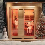 ENSTVER Infrared Wood Sauna 6.4Ft 2