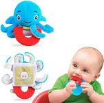 Wristy Buddy Teething Ring for Babies 0-6 8 10 12 Months | Cute Soft Teething Toys & Gloves | Baby Teething Relief Toy Pack | Infant Chew Toys for 3-6 Months, 1 2 3 Years