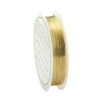 Copper Metallic String Wire Resistant Strong Line for Jewellery Making/Earring/Necklace/Bracelet/Beading/Art DIY Projects & Other Crafts (1, Gold, 0.3 mm)