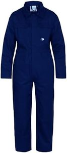 Blue Castle 333/RY-30 30-Inch Tearaway Junior Coverall Boilersuit - Blue, 9-10 Years