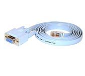 Meshiv Lan Console Cable, 9-Pin DB9 Female Serial RS232 Port to RJ45 Port Cat5 Ethernet LAN Rollover Console Cable Switch Line for Personal Computer, Laptop, Router (6FT/1.8 Meter - Light Blue)