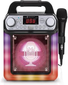 Singing Machine Groove Mini Karaoke System, Black