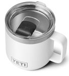 YETI Rambler Mug, Vacuum Insulated Stainless Steel Stackable Mug with Magslider Lid, White, 14 oz (414 ml)