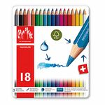 Caran d'Ache 1288.318 Fancolor Color Pencils, 18 Colors