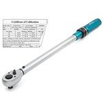 Awang Torque Wrench Set 1/2", 40-220 Nm Car Motorcycle Torque Wrench Set, ± 3% Accuracy, 72 Teeth