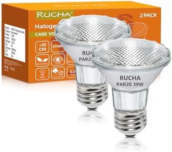 PAR20 Halogen Buld, 120V 39W Dimmable PAR20 Reflector Flood Light Bulds with E26 Base, for Range Hood Light Bulbs, Track Light Bulbs, Oven Light Bulb, Ceiling Can Lamp, 2 Pack