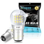 Alopee 2-Pack 1157 P21/5W BAY15D LED Bulbs, Extremely Bright White 12V-DC LED Bulbs, AK-3014 39 SMD Replacement Bulbs For Interior RV Camper Brake Day Run Tail Backup Bulbs