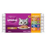 WHISKAS Salmon and Poultry Selections Adult Wet Cat Food Paté, 100g (24 Pack)