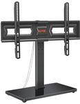 ELIVED Swivel Table Top TV Stand for most 37"-70" TVs with Max VESA 600x400mm up to 40KG, Height Adjustable TV stand for Plasma, LCD, LED, OLED Flat/Curved TVs, Universal Table Top TV Stand EV017