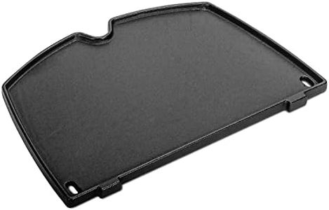 CANDANA Cast Iron Griddle for Gas Grill, Cast Iron Cooking Griddle Parts for Weber Q100 Q120 Q140 Q1000 Q1200 Q1400 Series, Weber Q1200 Griddle, Grill Accessories for Weber 6558