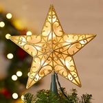 Christmas Star Tree Topper, 9.5In P