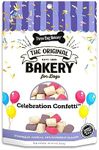 Three Dog Bakery Celebration Confetti with Vanilla, Strawberry and Blueberry Crunchy Dog Treats - 8oz