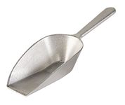 Update International ASFB-250 7-Ounce Aluminum Flat Bottom Scoop, Silver