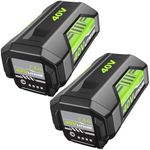 2Pack Upgraded 7500mAh OP4026A Battery Replacement for Ryobi 40v Battery 7.5Ah Compatible with Ryobi 40v Lithium Battery OP40601 OP4050A OP4040 OP4075A Compatible with Ryobi Battery 40V Power Tools