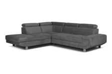 ARTIC Sofabed with Storage - Corner Sofa Bed - Grey - Right & Left Arm (Left Hand Corner)