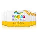 Ecover Automatic Dishwasher Tabs, Naturally-Derived and Biodegradable Dishwasher Detergent, Citrus Scent, 45 Dishwasher Cleaner Tablets, 5 Pack, (225) Total Tabs