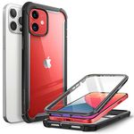 i-Blason Ares Dual Layer Rugged Clear Bumper Case for 6.1-Inch iPhone 12/12 Pro (2020), Black