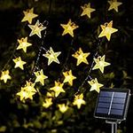 Solar Fairy Star String Lights, 33FT/10M 100 LED Solar String Lights Outdoor 8 Modes IP65 Waterproof Outdoor/Indoor Decorative Fairy Lights Ideal for Garden Party Christmas Halloween Courtyard