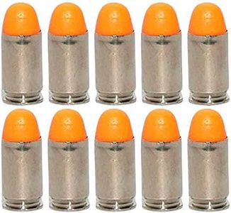 ST Action Pro Pack Of 10 Inert .45 ACP Automatic Colt Pistol Orange Safety Trainer Cartridge Dummy Ammunition Ammo Shell Rounds with Nickel Case