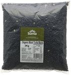 Suma Bagged Down Organic Black Turtle Beans 3 kg (Pack of 1)