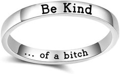 Geerta Be Kind of A Bitch Ring Be Kind...of A Bitch Ring Jewelry Rings Funny Gift White Elephant