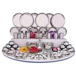 Shri & Sam Stainless Steel Dinner Set Shagun (70 Pcs Set)