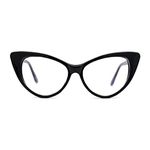 Classic Gothic True Cat Eye Frame Blue Light Filtering Computer Glasses Black