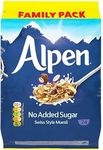 Alpen Muesli No Added Sugar, 1.1kg | Swiss Style Muesli | Blend of Wholegrain, Oats & Wheat | Family Pack | Full of Nuts | Great Value | Rich in Ingredients | Sold by Essential Products