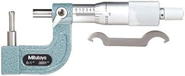 Mitutoyo 115-313, 0-1" X .0001" .185" Dia. Spherical Anvil Tube Micrometer, Ratchet