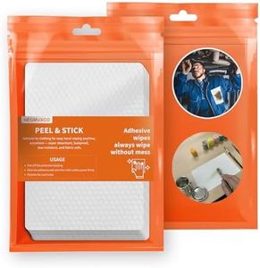 Peel and Stick Multi-Use Cleaning Wipes - Hand Quick Clean, Adhesive Clothing Protectors, Heavy Duty Cleaner Wipes for Painters, Mechanics, Disposable, High Absorbency 6 x 10 in, 20 Count (Pack of 1)