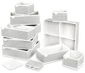 Unique Impression Set Of 11 Drawer Organisers For Underwear, Socks, Clothes, Shirts, Bras, Ties, Scarves, Baby Clothes - Drawer Dividers For Wardrobes, Closets, Cabinets, Separators