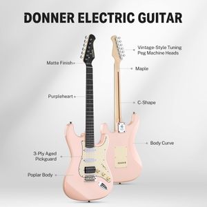 Donner 39-Inch Electric Guitar – Full Size Beginner Instrument