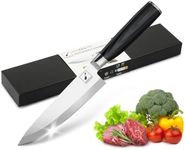 imarku Chef Knife 8-Inch Pro Japanese Kitchen Knife 7Cr17MoV High-Carbon Stainless Steel Paring Knife Ergonomic Handle Rasor Sharp Single-Bevel Edge Professional Gift for Women and Men