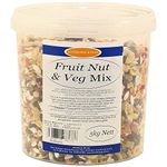 Johnston & Jeff Fruit Nut and Veg Mix Tub 5kg, Transparent