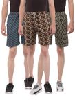 Dollar Mens Casual Cotton Bermuda Printed Assorted Any Print Shorts (Pack of 3)