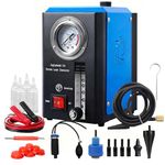 Smoke Tester for Car with Pressure Gauge, Professional EVAP Smoke Machine Automotive, Built-in Air Pump, 15 L/min Flow Meter, Fuel Leakage Detection, Smoke Leak Detector for DC 12V Vehicles