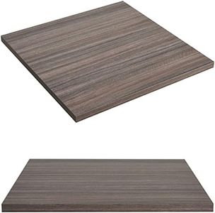 Kaboon Universal Table Top 24 x 24 inches Squre Pack of 2, Reversible Melamine Countertop Only, Home or Commercial Indoor Use,1 inch Thick Eucalyptus/Rustic Wood