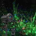 Poeland Garden Lights Star Christmas Projector Moving Firefly Lighting LEDs Color Blue Green Red