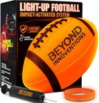 Beyond Innoventions Glow in The Dark Football - Light Up Football Gifts for Boys & Girls 8-15+ | Size NO 6 for Teens - Includes 2X Light Up Bands & Drawstring Bag - Glow Foot Ball Accessories