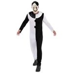 Rubie's 1001698S000 Adult Terror Clown Fancy Dress, Men, Multicoloured, S