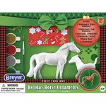 Breyer Horses 2023 Holiday Collection | Paint Your Own Ornament | 2 Horses | 4 Paint Pots | Model #700731