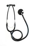 Pro Single Head Stethoscope Ideal for EMT Doctor Nurse Vet Medical Student Health Blood Stethoscope (Black)