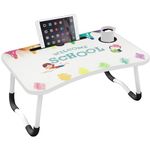 Laptop Desk, Laptop Bed Table, Lap Tray Standing Desk, Sofa Breakfast Bed Tray Folding Laptop Lap Desk Cup Holder Notebook Stand Foldable Reading Writing Working