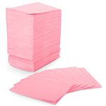 Blazco Pink Dental Bibs 125 Sheets, Disposable Dental Bibs 3 Ply Waterproof Dentist Bib for Adults & Children, Large Bulk Wipes 13'' x 18'' - Best for Medical, Tattoo, Piercing & Personal Use