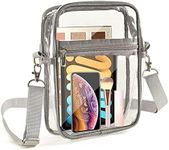 Movker Clear Bag Stadium Approved Clear Purse Crossbody with Adjustable Shoulder Strap for Sporting Events, Concerts